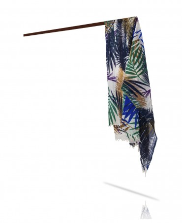 Палантин Женский W40-FEUILLE.D.ETE/BLEU